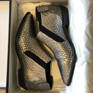 L.A.M.B. Memento gunmetal booties